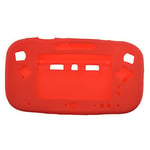 Coque de protection en silicone souple pour manette de jeu Nintendo Wii U Rouge