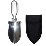 Mini Pelle Pliante Portable avec Pochette de Transport Multifonction Pliable pour randonnée, randonnée, Jardinage, Argent
