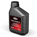 Briggs & Stratton 100004E 4-Stroke Lawn Mower Engine Oil SAE30, 500ml, Black, 0.5 Litre