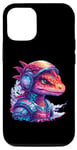 iPhone 15 Retro Art Dragon in Armor Case