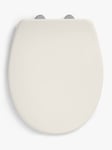 John Lewis Antibacterial Thermoset Soft Close Easy-Fix Toilet Seat, White