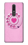 Pink Retro Rotary Phone Case Cover For Nokia 3.1 plus