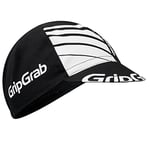 GripGrab Classic Cotton Summer Cycling Cap Retro Style Under Helmet Bicycle Hat Road Mountain Gravel Bike Headwear Black/White