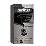Lavazza, Espresso Maestro Ristretto, 30 Aluminium Capsules Compatible with Nespresso Original Machines, Chocolate & Caramel Notes, Arabica & Robusta, Intensity 12/13, Dark Roasting, Zero CO2 Impact