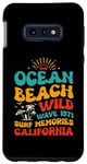 Coque pour Galaxy S10e Ocean Beach Wild Wave 1971 Surf Memories Surf Lover