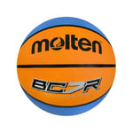 Molten BCR Rubber Basketball - Orange / Cyan - Size 7