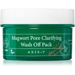 AXIS-Y 6+1+1 Advanced Formula Mugwort Pore Clarifying Wash Off Pack Dybderensende maske har en beroligende virkning 100 ml