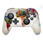 Head Case Designs Officially Licensed Mark Ashkenazi Map Of The World Art Mix Matte Vinyl Sticker Gaming Skin Decal Cover Compatible With Nintendo Switch Pro Controller