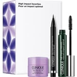 Clinique Meikit Silmät High Impact Favorites Take The Day Off™ Cleansing Balm 15 ml + Impact™ Mascara mustana 7 Easy Liquid Liner 0,34 g 1 Stk.