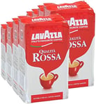 Lavazza Qualità Rossa Ground Coffee, Medium Roast, 250 G Each, 8-Pack