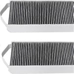 2-pack Aktiverat Kol Ersättningsfilter Kompatibla med Bora Pure/X Pure Köksfläktar