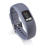 TPE+TPU Silicone Watch Strap til Garmin VivoFit 4 - Grå