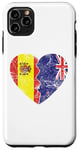 iPhone 11 Pro Max New Zealander Spanish Flag Heart | Spain New Zealand Roots Case