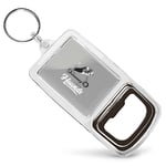 Bottle Opener Keyring BW - Love Hounds Beagle Puppy Dog  #43844