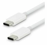 1m white TYPE C TO C NOTE 20 5G S20 SUPER FAST USB CHARGER CABLE