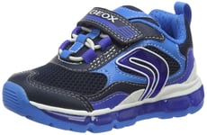 Geox boy J Android B Shoes, Navy/LT Blue, 11 UK