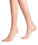 FALKE Women's Shelina 12 DEN W SO Ultra-Sheer Plain 1 Pair Socks, Skin colour (Brasil 4679), 5.5-8
