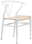 Dan-Form - Delta Stol Vit metall, sits natur