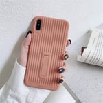 SUNQQA Simple Stripe Phone Case For iphone X XR XS Max Cover Fashion Cantaloupe Back Cases For iphone 11 Pro 7 8 plus Soft Matte Capa (Color : Style 3, Material : For iphoneXSMax)