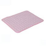 Cooling Mats Cooling Pad For Pets Dog Cats Cooling Gel Bed Cool Dog Blanket Pads Animal Cooling Mats,Pink,L(70-55cm)