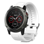 26mm Garmin Fenix 5X / 5X Plus / Fenix 3 / 3 HR silicone watch band - White