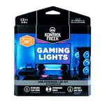KontrolFreek Gaming Lights: LED Strip Lights, USB Powered with Controller, 3M Adhesive for TV, Console, PC, Wall (12 ft)