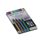 Spectrum Noir Metallic Art Sketching Drawing Colouring Pencils, Multicolours, Pack of 12, Wood, 12 Count (Pack of 1)