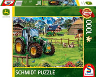 Schmidt Spiele 58535 Puzzle Tracteur, John Deere 6120M, 1000 pièces, Multicolore
