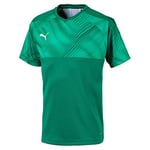 Puma Cup Football Shirt - Pepper Green/Puma White, Size 140