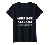 Womens Ashridge Alabama Coordinates Souvenir V-Neck T-Shirt