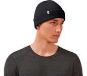 MERINO BEANIE LÖPARMÖSSA Unisex Black ONESIZE