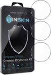 Inskin Tempered Glass Screen Protector, compatible with Samsung Galaxy Watch 42mm [2018]. 3-Pack.
