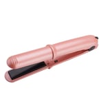 SLFPOASM USB Charging Mini Splint Multifunctional Hair Curler Portable Hair Straightener Splint Dormitory Student Hair Straightener Pink