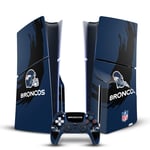 OFFICIAL NFL DENVER BRONCOS VINYL SKIN FOR SONY PS5 SLIM DISC EDITION BUNDLE