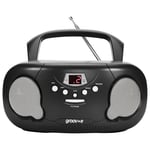 Groove Boombox Portable CD Player with Radio, AUX Input, Headphone Jack- GVPS733