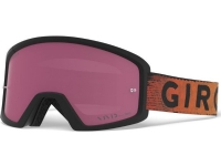 Giro GIRO BLOK MTB-glasögon svart röd hypnotisk (VIVID-Carl Zeiss TRAIL rött spegelglas + Transparent 99% S0 glas)