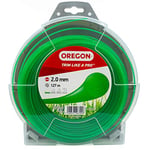 Oregon String Trimmer Line, Replacement Nylon Strimmer Wire for Grass Trimmers & Brushcutters, DIY & Gardening, Universal Fit, All Purpose, Round Cord, 2mm x 127m Spool, Green (69-358-GR)