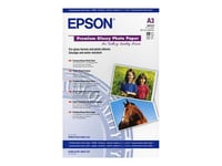 Epson Premium - Papier photo brillant - A3 (297 x 420 mm) - 255 g/m² - 20 feuille(s) - pour Stylus Pro 4900 Spectro_M1; SureColor P400, P800; WorkForce Pro WF-R8590, R8590 D3TWFC