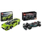 LEGO 42161 Technic Lamborghini Huracán Tecnica Toy Car Model Kit, Racing Car & Technic Mercedes-AMG F1 W14 E Performance Race Car Toy for Kids, Boys and Girls aged 7 Plus Years Old, Pull-Back