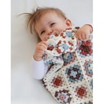 Cuddle Time by DROPS Design - Baby Teppe Hekleoppskrift 54x63 cm - 54x63 cm