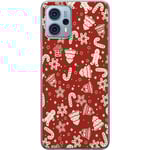 Motorola Moto G23 Transparent Mobilskal Julmönster