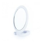 BIFULL Miroir Clam Blanc 12,3 cm Support Multi-fonctionel, Noir, Standard