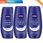 3x NIVEA Creme  Care Shower Cream 250 ml