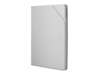 Tucano Metal Folio Case - Vikbart fodral för surfplatta - termoplastisk polyuretan (TPU) - satinsilver - 10.2 - 10.5 - för Apple 10.2-inch iPad (7:e generation)