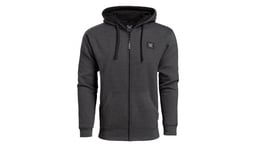 Vortex Black Heather Full Zip Hooded Sweatshirt