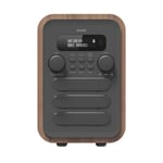 FM/DAB+ Radio Bluetooth Trä/grå