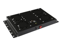 Lanview By Logon - Fläktmodulstermostat Kuggstång - Analog - Med Termostat - Takmonterbar - Svart