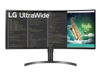 LG UltraWide 35WN75CP-B - LED-skärm - böjd - 35 - 3440 x 1440 UWQHD @ 100 Hz - VA - 300 cd/m² - 2500:1 - HDR10 - 5 ms - 2xHDMI, DisplayPort, USB-C - högtalare