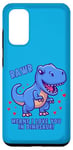 Galaxy S20 Rawr Means I Love You In Dinosaur with Big Blue Dinosaur Case