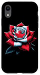 Coque pour iPhone XR Rose Drapeau canadien Fleur Canda Patriotique